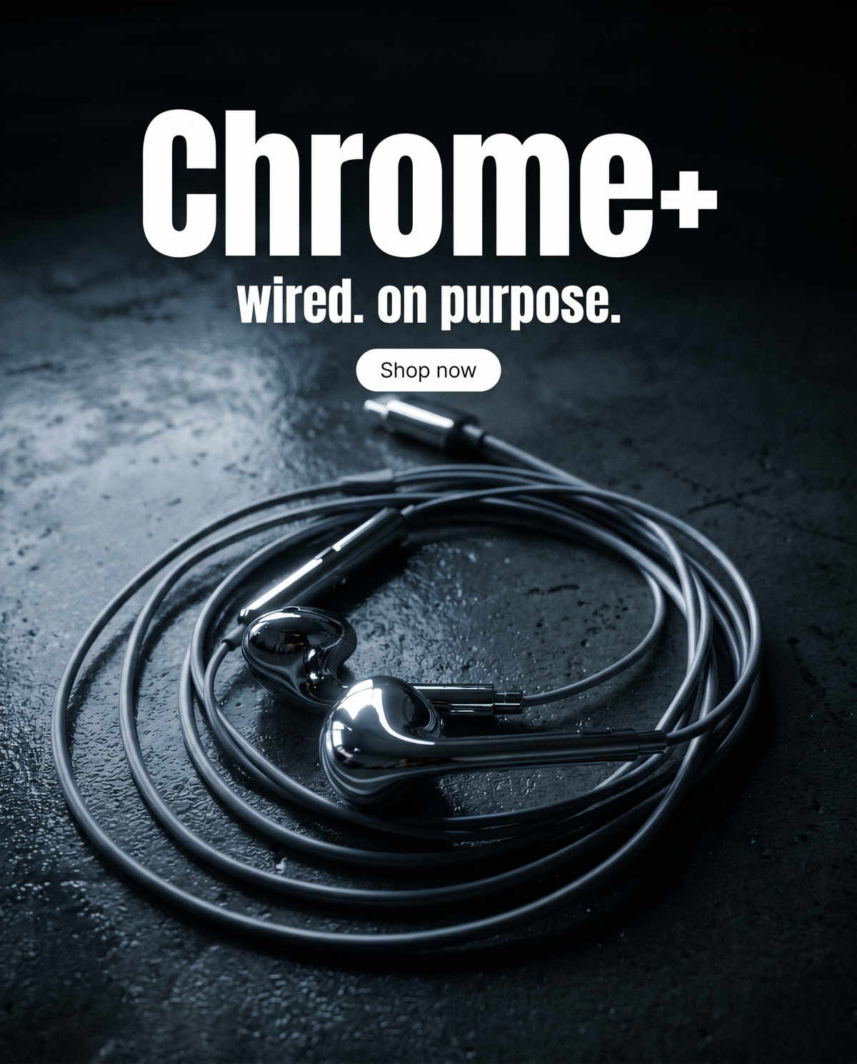 Chrome+ Wired Earbuds